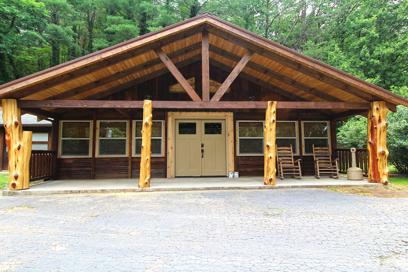 Exterior of Cedar Post Cabin